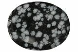 1.5" Snowflake Obsidian Worry Stones - Photo 2